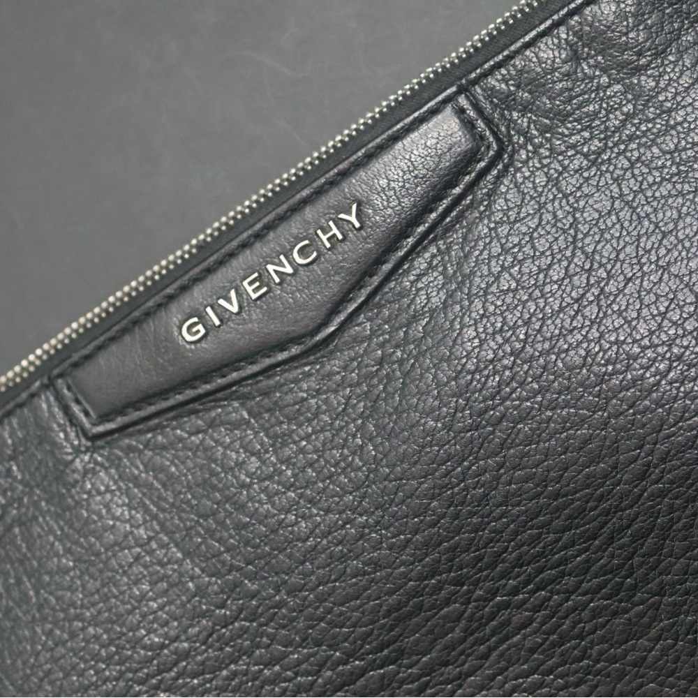 Givenchy Black Leather Pouch - image 2